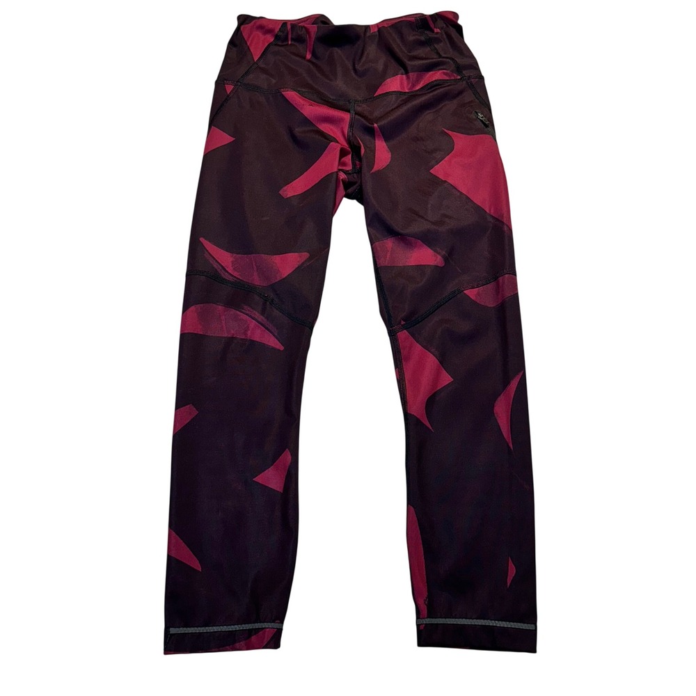 Lululemon Leggings Women 6 Plum Magenta Abstract Geometric Performance Run Yoga